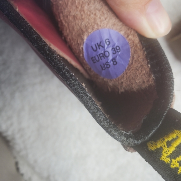 Dr. Martens 1460 Pink Leather Lace Up Chunky Ankle Boots - Picture 15 of 15